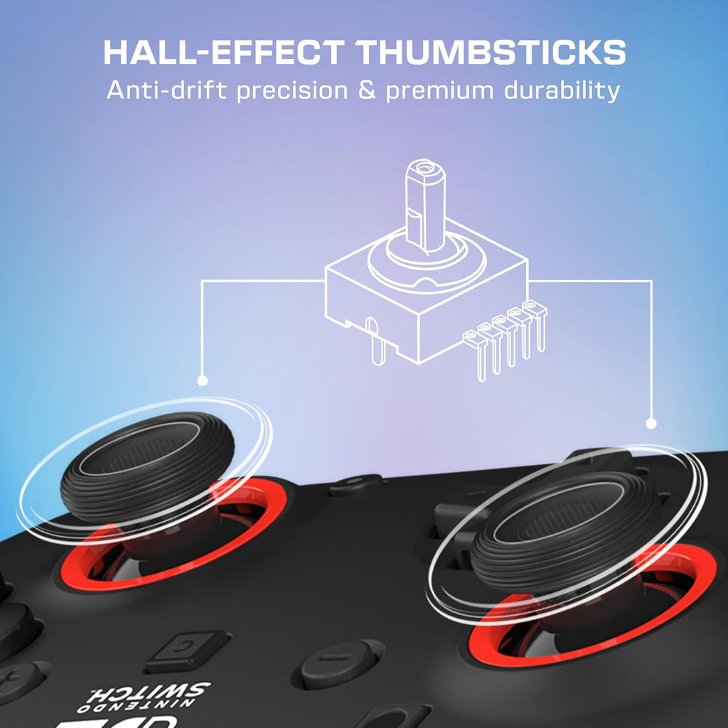 Turtle Beach Rematch Wired Gaming Controller. Nintendo Switch 2. Lite. OLED | Hall-Effect Thumbsticks. 2 Mappable Buttons. Audio Jack. C-Button for Game Chat. Licensed for Nintendo Switch 2