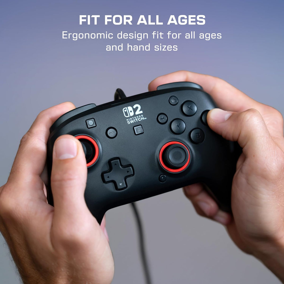 Turtle Beach Rematch Wired Gaming Controller. Nintendo Switch 2. Lite. OLED | Hall-Effect Thumbsticks. 2 Mappable Buttons. Audio Jack. C-Button for Game Chat. Licensed for Nintendo Switch 2