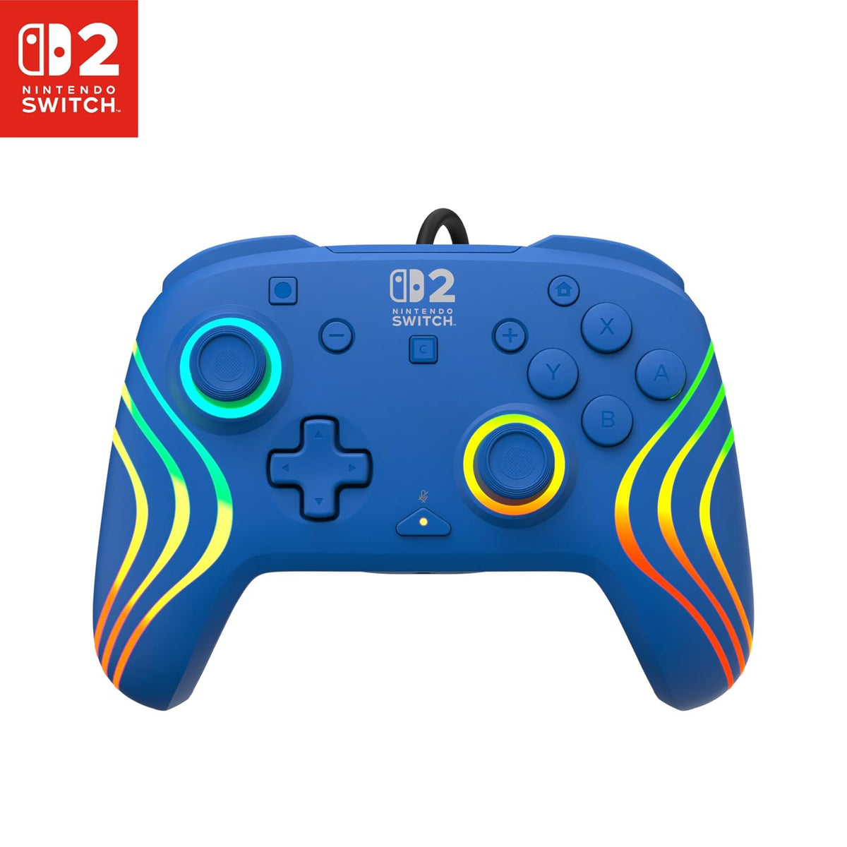 Turtle Beach Afterglow Wave Wired RGB Gaming Controller. Nintendo Switch 2 | Switch Lite. OLED. Hall-Effect Thumbsticks. 2 Mappable Back Buttons. Audio Controls. C-Button for GameChat. RGB Lights