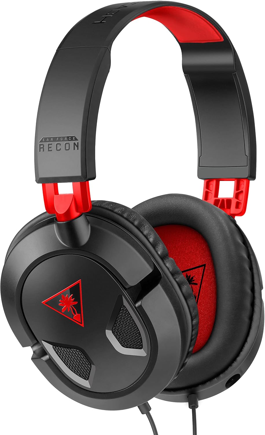 Turtle Beach Recon 50 Wired Multiplatform Gaming Headset for PC. PS5. Xbox | PlayStation. PS4. Xbox Series X|S. PC Splitter Cable. Removable Mic. 40mm Speakers. In-Line Controls. Lightweight