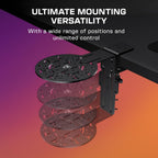Turtle Beach VelocityOne Universal Sim Mount - Heavy-Duty Flight & Racing Simulator Mount with Steel Desk Clamp. Adjustable Positions. Sim Rig Compatible. Includes Mousepad