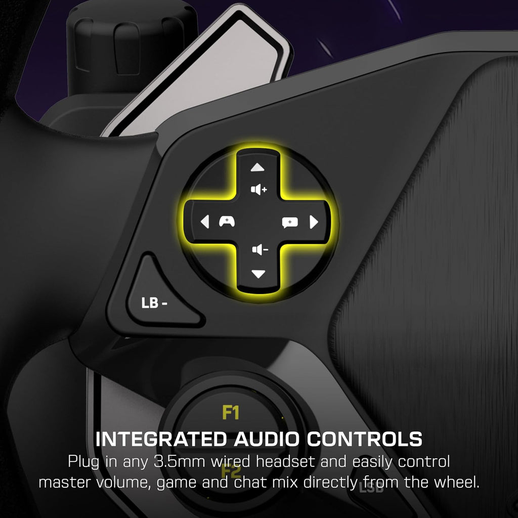 Turtle Beach Racer Wireless Racing Wheel System Officially Licensed for Xbox Series X|S & Xbox One and Windows PCs – Complete Design. Reliable Wireless Connection. up to 30Hr Battery