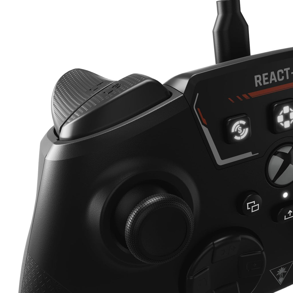 Turtle Beach REACT-R Controller Wired Game Controller – Xbox Series X. Xbox Series S. Xbox One & Windows – Audio Controls. Mappable Buttons. Textured Grips