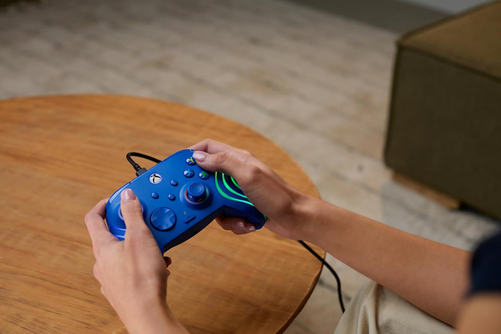 Turtle Beach Afterglow Wave Wired RGB Gaming Controller for Xbox & PC | Xbox Series X|S. Xbox One. Customizable RGB Lighting. 2 Mappable Buttons. Hall-Effect Hair Triggers. Audio Controls