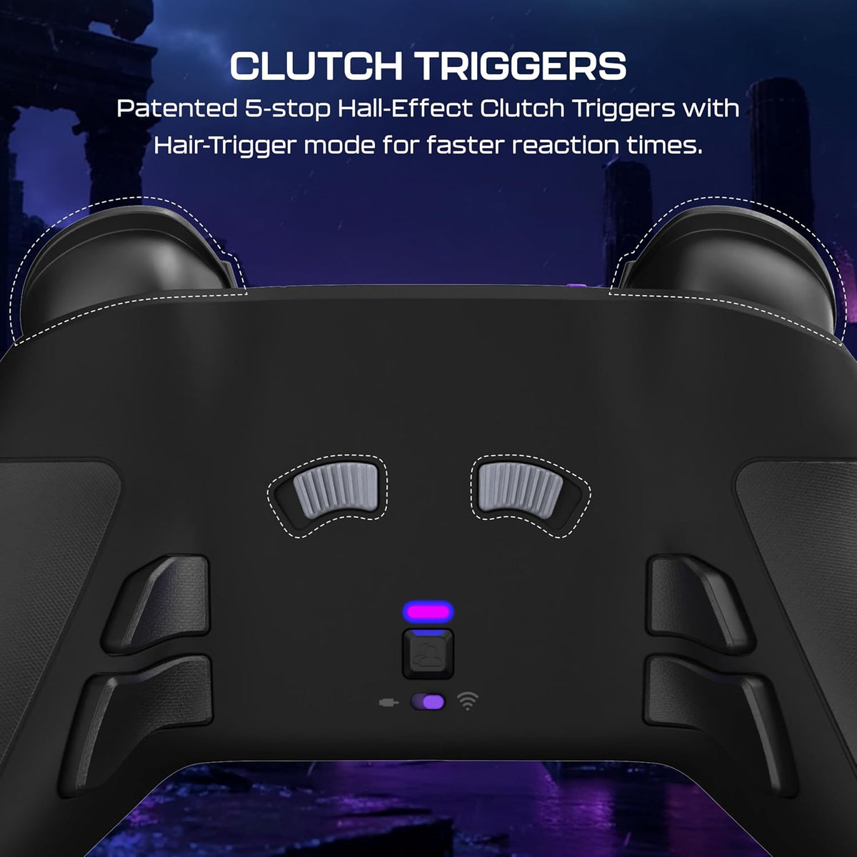 Turtle Beach Victrix Pro BFG Reloaded Wireless Gaming Controller for PS5 | PS5. PS4. PlayStation. PC. Modular. Fightpad Module. Hall-Effect Sticks. Triggers. 4 Remappable Buttons. Esports. Black