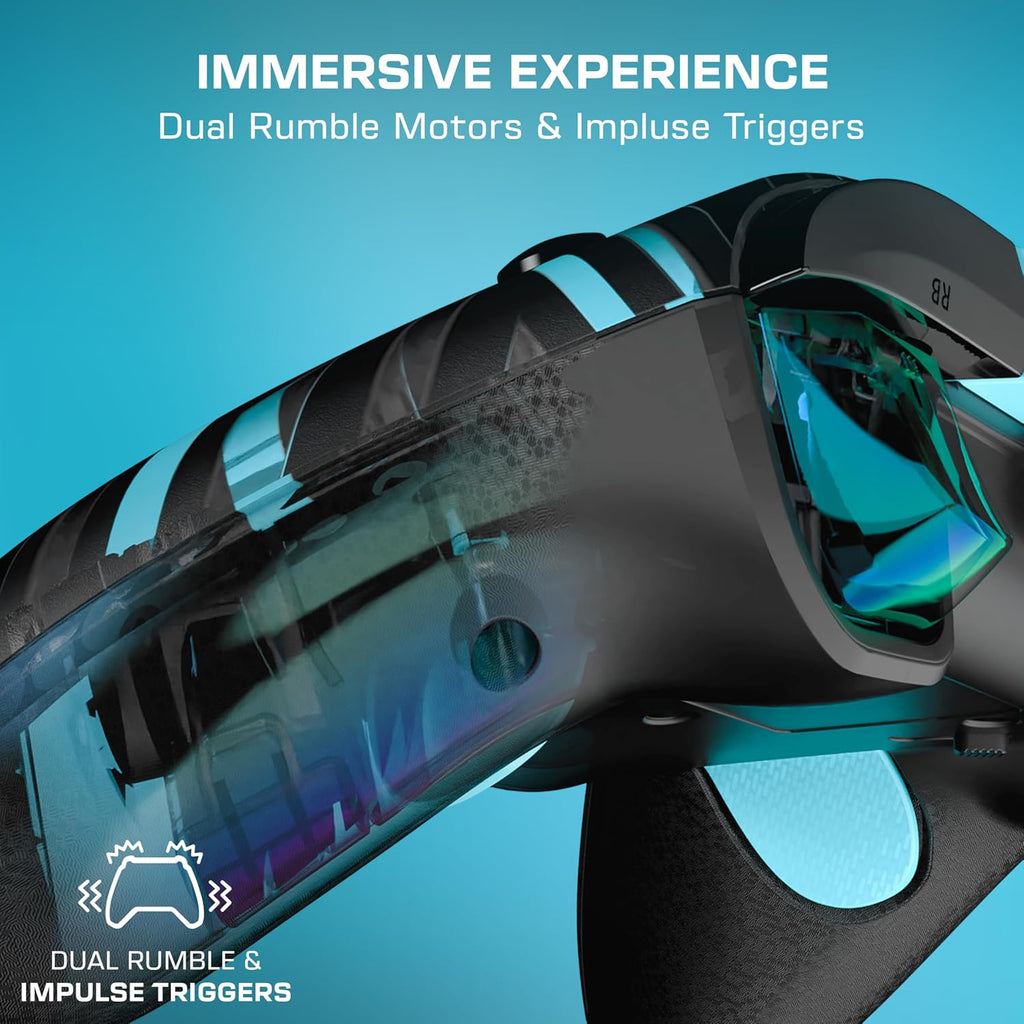 Turtle Beach Rematch Advanced Wired Gaming Controller for Xbox & PC | Xbox Series X|S. Xbox One. PC. 2 Remappable Buttons. Hall-Effect Triggers. Audio Controls. Glows-in-the-Dark