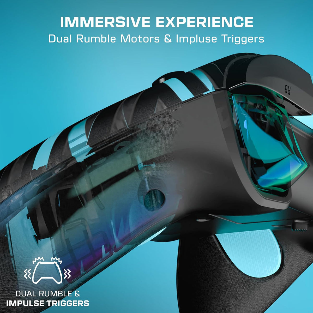 Turtle Beach Rematch Advanced Wired Gaming Controller for Xbox & PC | Xbox Series X|S. Xbox One. PC. 2 Remappable Buttons. Hall-Effect Triggers. Audio Controls. Glows-in-the-Dark