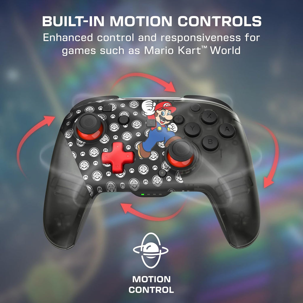 Turtle Beach Rematch Wireless Controller Super Mario Jump Nintendo Switch 2 | Nintendo Switch OLED. TMR Thumbsticks. Rechargeable 40-Hr Battery. 2 Mappable Back Buttons. Motion Controls