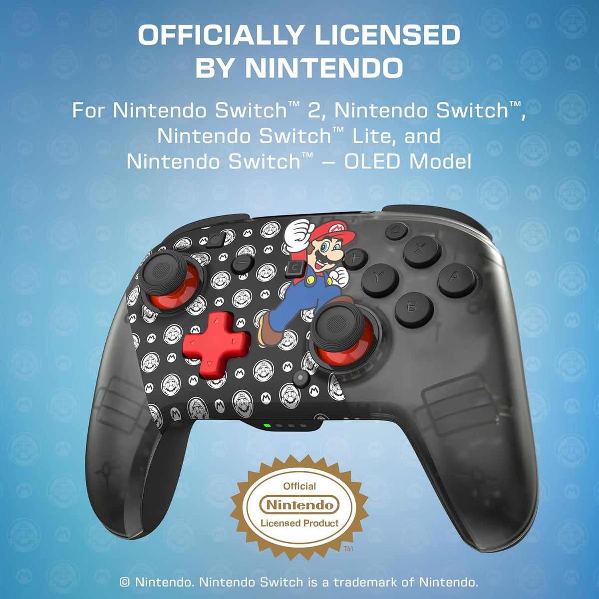 Turtle Beach Rematch Wireless Controller Super Mario Jump Nintendo Switch 2 | Nintendo Switch OLED. TMR Thumbsticks. Rechargeable 40-Hr Battery. 2 Mappable Back Buttons. Motion Controls