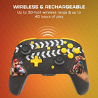 Turtle Beach Rematch Wireless Controller Mario Kart World Nintendo Switch 2 | Nintendo Switch OLED. TMR Thumbsticks. Rechargeable 40-Hr Battery. 2 Mappable Back Buttons. Motion Controls