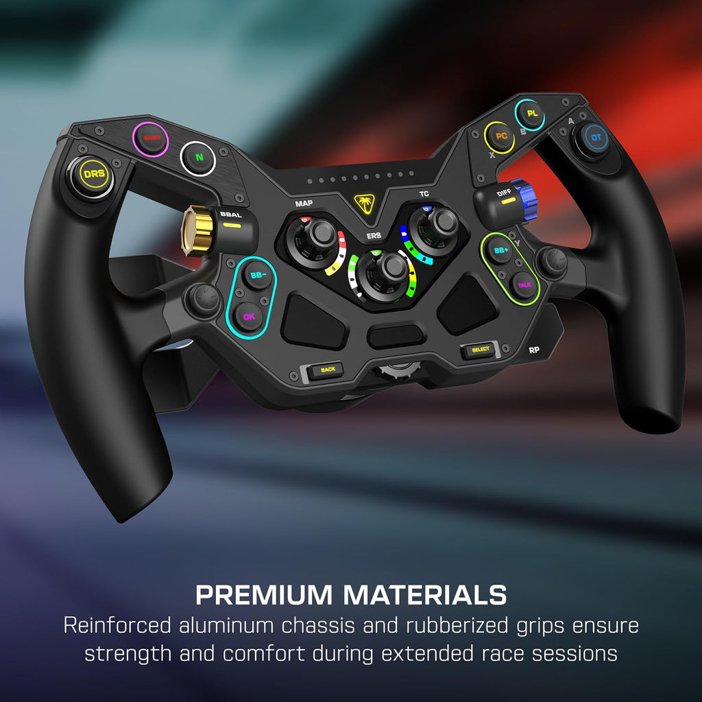 Turtle Beach VelocityOne F-RX Formula Racing Wheel for Xbox & PC | For VelocityOne Race & VelocityOne KD3 Wheelbases. Hall-Effect Clutch Paddles. Magnetic Paddle Shifters. Rotary Dials