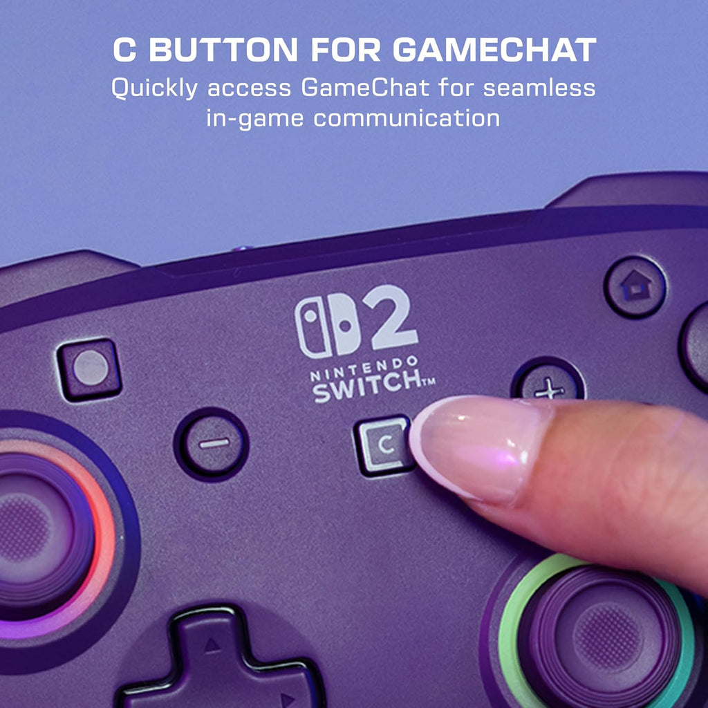 Turtle Beach Afterglow Wave Wireless RGB Game Controller Nintendo Switch 2 | Switch Lite. OLED. TMR Thumbsticks. Rechargeable 20-Hr Battery. 2 Mappable Back Buttons. Motion Controls. C-Button
