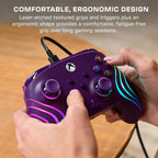 Turtle Beach Afterglow Wave Wired RGB Gaming Controller for Xbox & PC | Xbox Series X|S. Xbox One. Customizable RGB Lighting. 2 Mappable Buttons. Hall-Effect Hair Triggers. Audio Controls