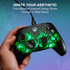 Turtle Beach Afterglow Ignite Wired RGB Gaming Controller for Xbox & PC | Xbox Series X|S. Xbox One. PC. 2 Remappable Buttons. Hall-Effect Triggers. Audio Controls. Glows-in-the-Dark