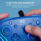 Turtle Beach Afterglow Wave Wired RGB Gaming Controller. Nintendo Switch 2 | Switch Lite. OLED. Hall-Effect Thumbsticks. 2 Mappable Back Buttons. Audio Controls. C-Button for GameChat. RGB Lights