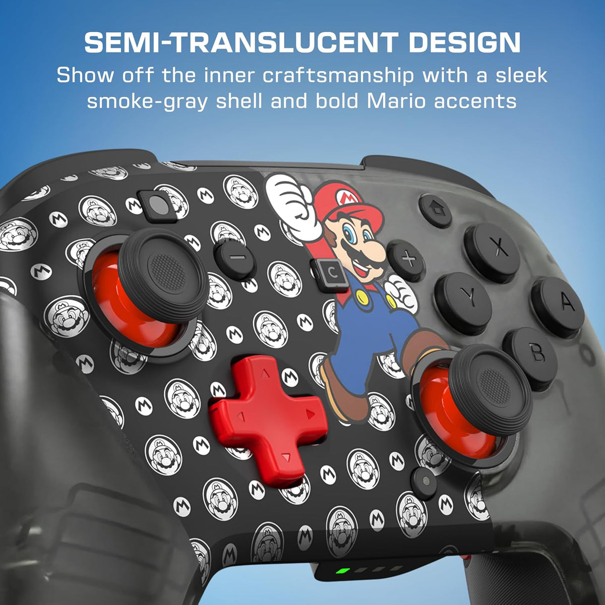 Turtle Beach Rematch Wireless Controller Super Mario Jump Nintendo Switch 2 | Nintendo Switch OLED. TMR Thumbsticks. Rechargeable 40-Hr Battery. 2 Mappable Back Buttons. Motion Controls