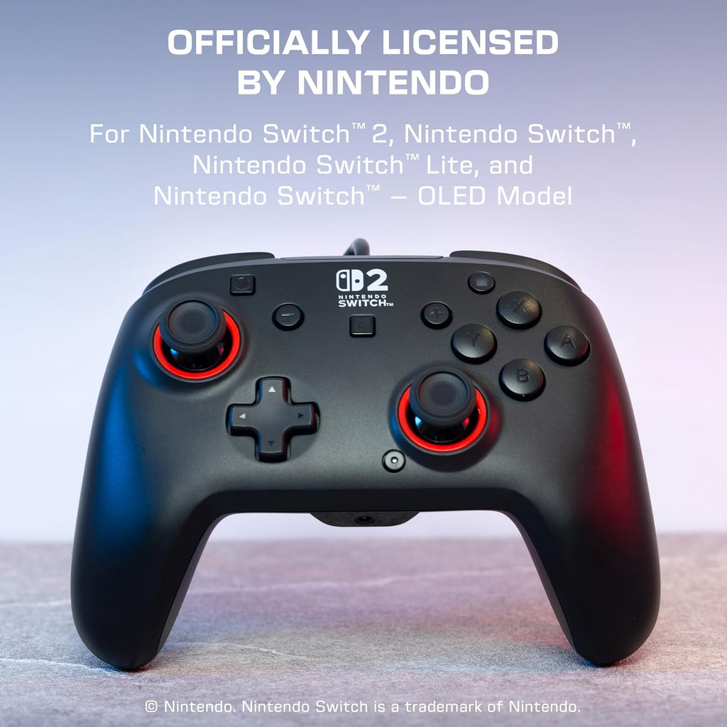 Turtle Beach Rematch Wired Gaming Controller. Nintendo Switch 2. Lite. OLED | Hall-Effect Thumbsticks. 2 Mappable Buttons. Audio Jack. C-Button for Game Chat. Licensed for Nintendo Switch 2