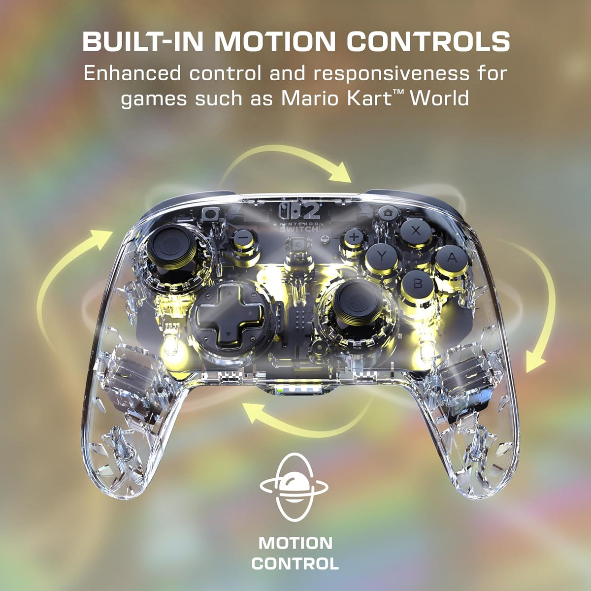 Turtle Beach Afterglow Wireless RGB Gaming Controller. Nintendo Switch 2 | Nintendo Switch Lite. OLED. TMR Thumbsticks. Rechargeable 40-Hr Battery. 2 Mappable Back Buttons. LED Lighting. Translucent