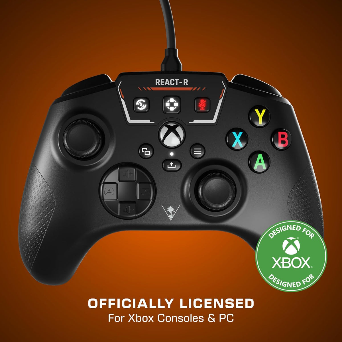 Turtle Beach REACT-R Controller Wired Game Controller – Xbox Series X. Xbox Series S. Xbox One & Windows – Audio Controls. Mappable Buttons. Textured Grips