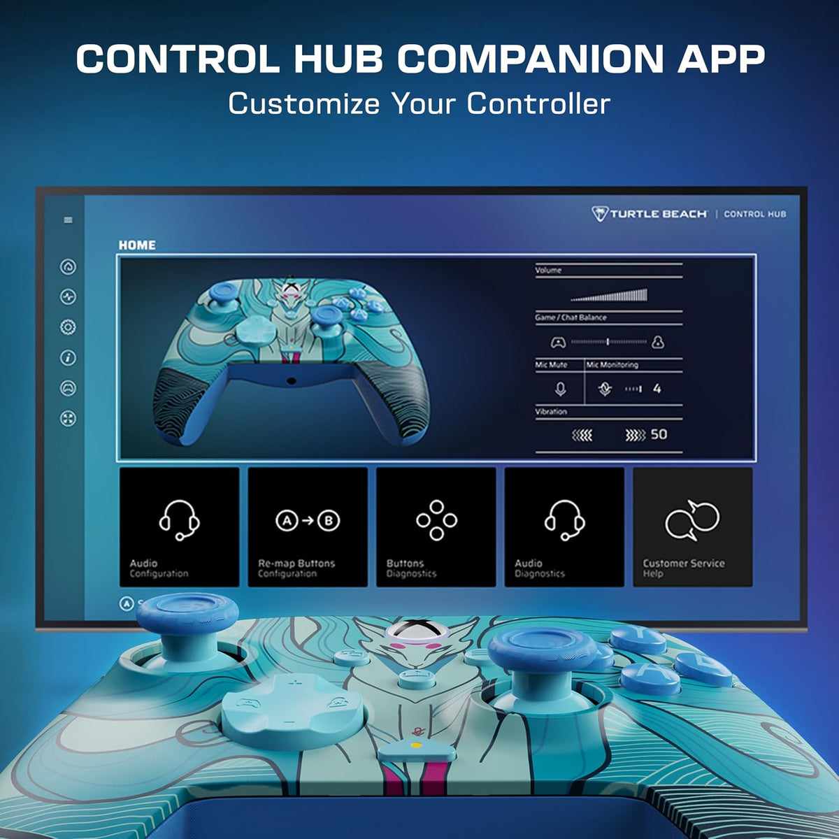 Turtle Beach Rematch Advanced Wired Gaming Controller for Xbox & PC | Xbox Series X|S. Xbox One. PC. 2 Remappable Buttons. Hall-Effect Triggers. Audio Controls. Glows-in-the-Dark