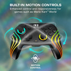 Turtle Beach Afterglow Wave Wireless RGB Game Controller Nintendo Switch 2 | Switch Lite. OLED. TMR Thumbsticks. Rechargeable 20-Hr Battery. 2 Mappable Back Buttons. Motion Controls. C-Button