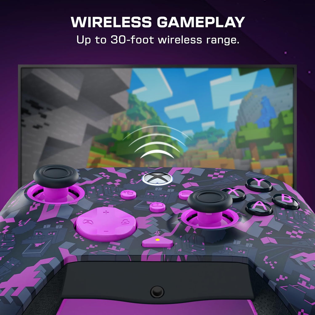 Turtle Beach Rematch Minecraft Wireless RGB Gaming Controller - Licensed for XBOX Series X|S. XBOX One. PC. Android Bluetooth Devices - Rumble Motors. Impulse Triggers. Back Buttons. TMR Thumbsticks