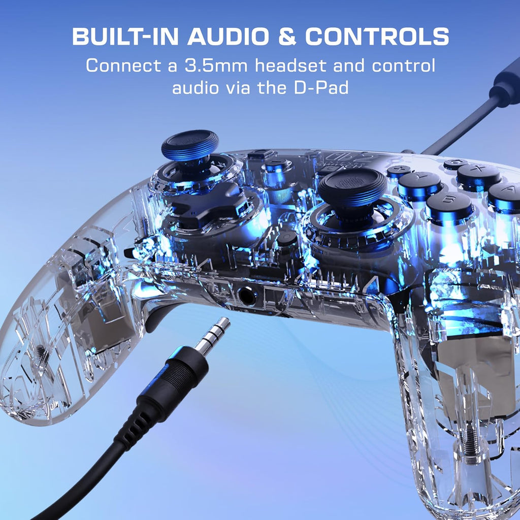 Turtle Beach Afterglow Wired RGB Gaming Controller. Nintendo Switch 2. Lite | Nintendo Switch OLED. Hall-Effect Thumbsticks. 2 Mappable Back Buttons. Adjustable LED Lighting. Audio Jack. Translucent