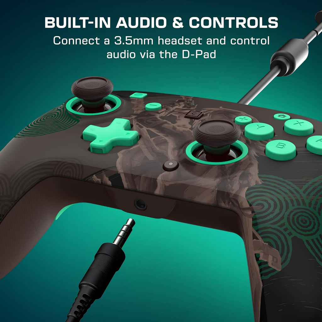 Turtle Beach Rematch Wired Controller The Legend of Zelda Nintendo Switch 2 | Nintendo Switch 2. Lite. OLED. Hall-Effect Thumbsticks. 2 Mappable Buttons. Glows-in-the-Dark. C-Button. The Legend of Zelda