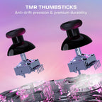 Turtle Beach Afterglow Wireless RGB Gaming Controller. Nintendo Switch 2 | Nintendo Switch Lite. OLED. TMR Thumbsticks. Rechargeable 40-Hr Battery. 2 Mappable Back Buttons. LED Lighting. Translucent