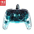 Turtle Beach Afterglow Wireless RGB Gaming Controller. Nintendo Switch 2 | Nintendo Switch Lite. OLED. TMR Thumbsticks. Rechargeable 40-Hr Battery. 2 Mappable Back Buttons. LED Lighting. Translucent