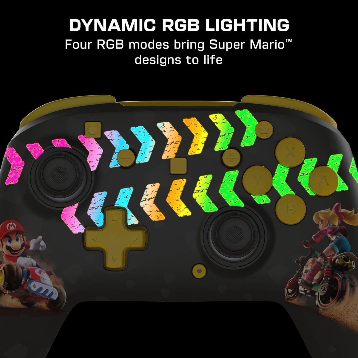 Turtle Beach Rematch Wireless Controller Mario Kart World Nintendo Switch 2 | Nintendo Switch OLED. TMR Thumbsticks. Rechargeable 40-Hr Battery. 2 Mappable Back Buttons. Motion Controls