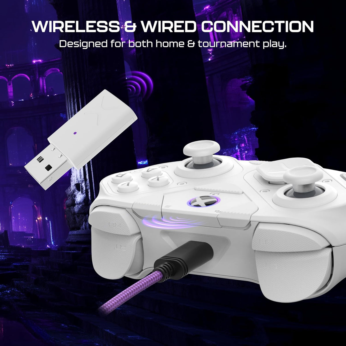 Turtle Beach Victrix Pro BFG Reloaded Wireless Gaming Controller for Xbox | Xbox Series X|S. Xbox One. PC. Modular. Fightpad Module. Hall-Effect Sticks. Triggers. 4 Remappable Buttons. Esports