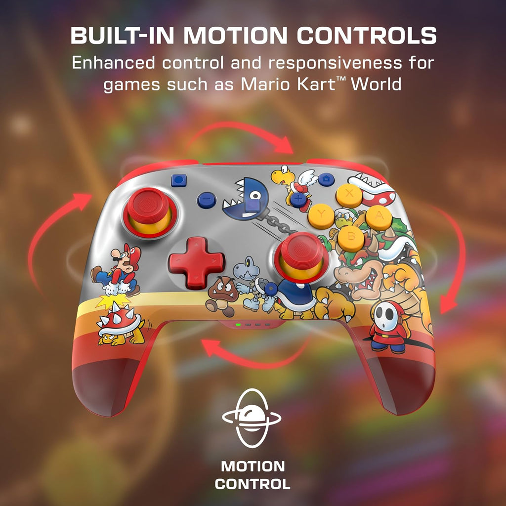 Turtle Beach Rematch Wireless Controller Koopa Troop Nintendo Switch 2 | Nintendo Switch OLED. TMR Thumbsticks. Rechargeable 40-Hr Battery. 2 Mappable Back Buttons. Motion Controls
