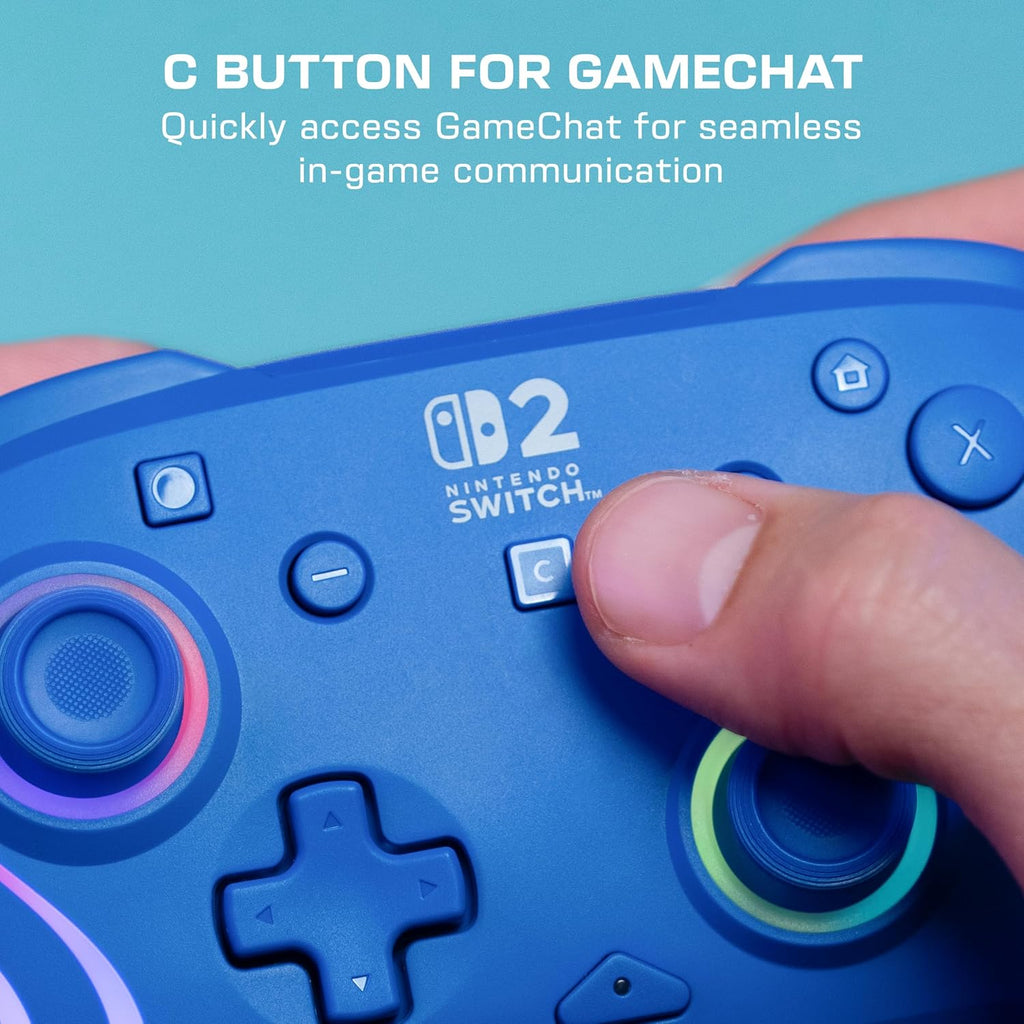 Turtle Beach Afterglow Wave Wireless RGB Game Controller Nintendo Switch 2 | Switch Lite. OLED. TMR Thumbsticks. Rechargeable 20-Hr Battery. 2 Mappable Back Buttons. Motion Controls. C-Button