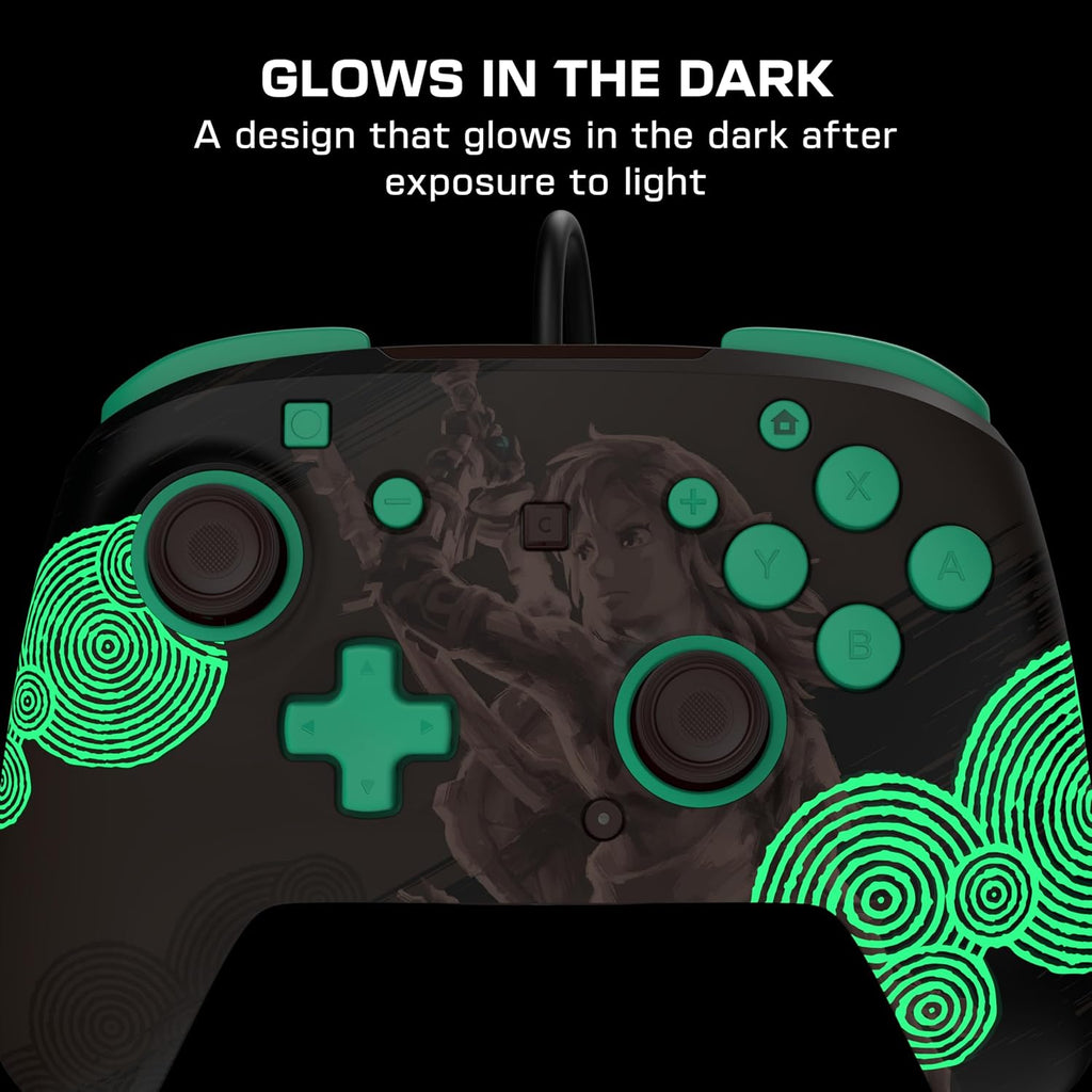 Turtle Beach Rematch Wired Controller The Legend of Zelda Nintendo Switch 2 | Nintendo Switch 2. Lite. OLED. Hall-Effect Thumbsticks. 2 Mappable Buttons. Glows-in-the-Dark. C-Button. The Legend of Zelda