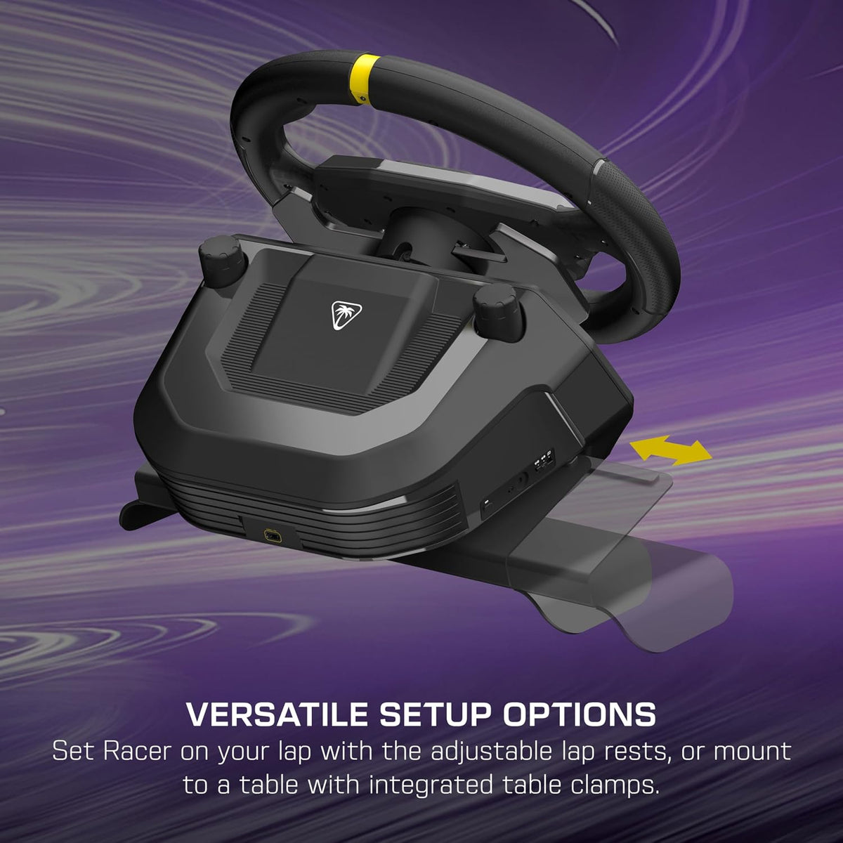 Turtle Beach Racer Wireless Racing Wheel System Officially Licensed for Xbox Series X|S & Xbox One and Windows PCs – Complete Design. Reliable Wireless Connection. up to 30Hr Battery