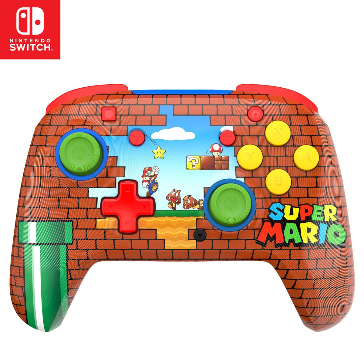 Turtle Beach Rematch Wireless Controller Super Mario Star Nintendo Switch 2 | Nintendo Switch Lite. OLED. Glow-in-the-Dark Design. Rechargeable 40-Hr Battery. 2 Mappable Back Buttons