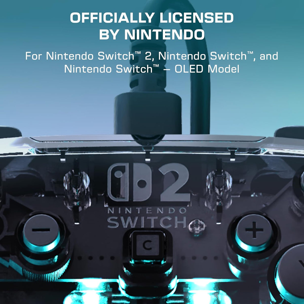Turtle Beach Afterglow Wired RGB Gaming Controller. Nintendo Switch 2. Lite | Nintendo Switch OLED. Hall-Effect Thumbsticks. 2 Mappable Back Buttons. Adjustable LED Lighting. Audio Jack. Translucent