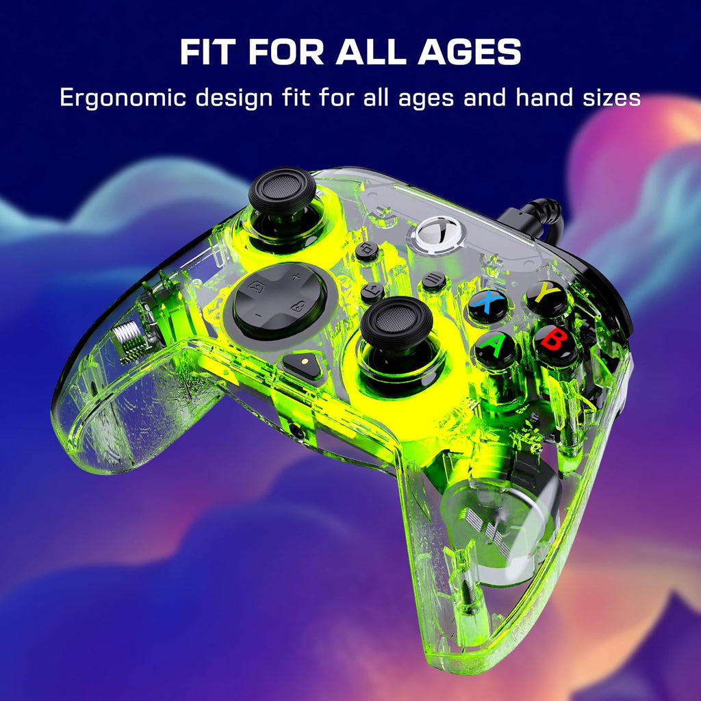 Turtle Beach Afterglow Wired RGB Gaming Controller Xbox Series X|S & PC | Xbox One. Customizable RGB Lighting. 2 Mappable Back Buttons. 2-Stop Hall-Effect Hair Triggers. Audio Controls