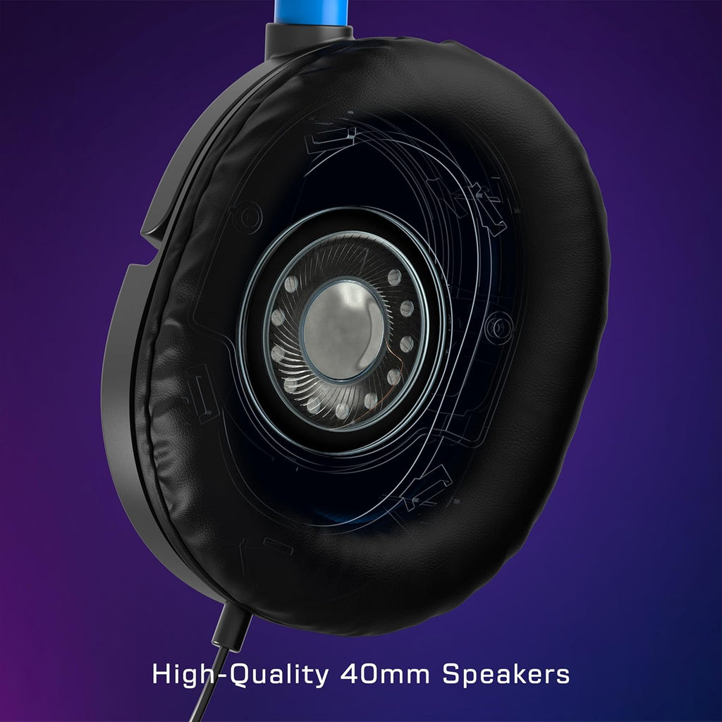 Turtle Beach Recon 50 Wired Multiplatform Gaming Headset for PS5. Xbox. PC | PlayStation. PS4. Xbox Series X|S. Xbox One. Mobile. Removable Mic. 40mm Speakers. In-Line Controls. Lightweight